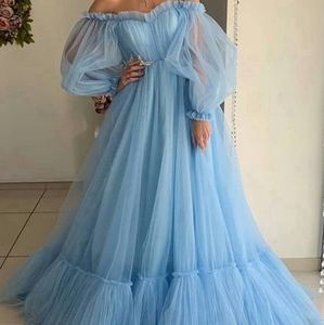 Blue size 8 tulle dress